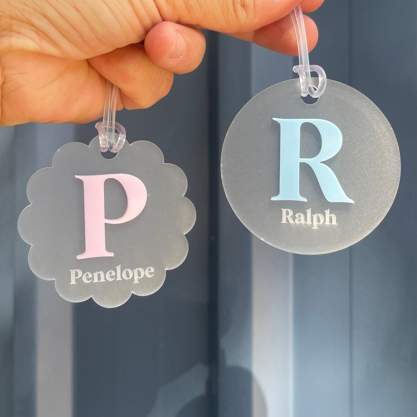 Kids | School Essentials | Initial Frosted Bag Tags