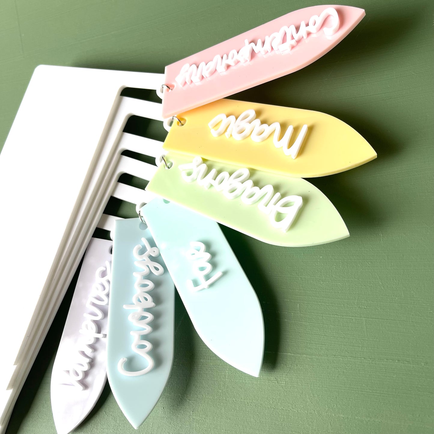 Book Tavern Sign | Romantic Edition | Scripted Acrylic Shelf Label for Book Organisation