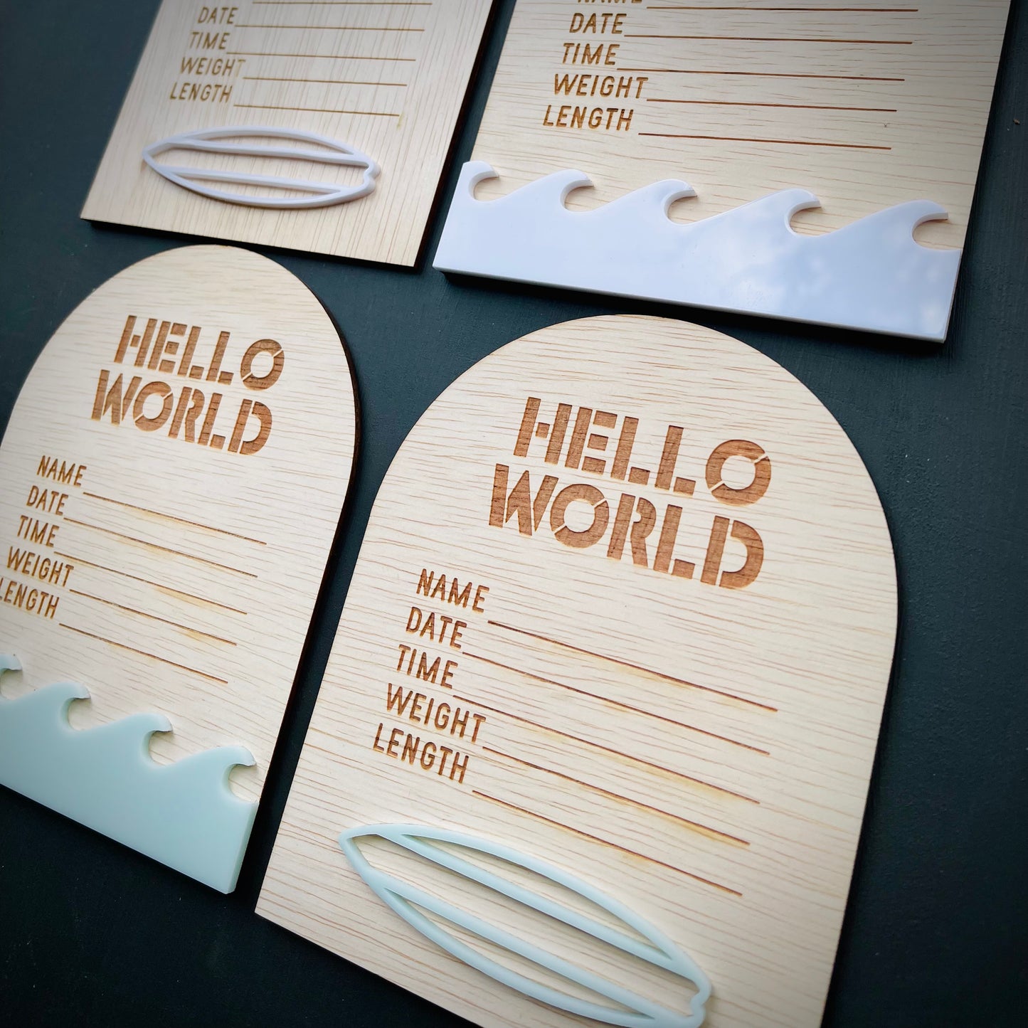 Baby Essentials | Surf Birth Announcement Sign