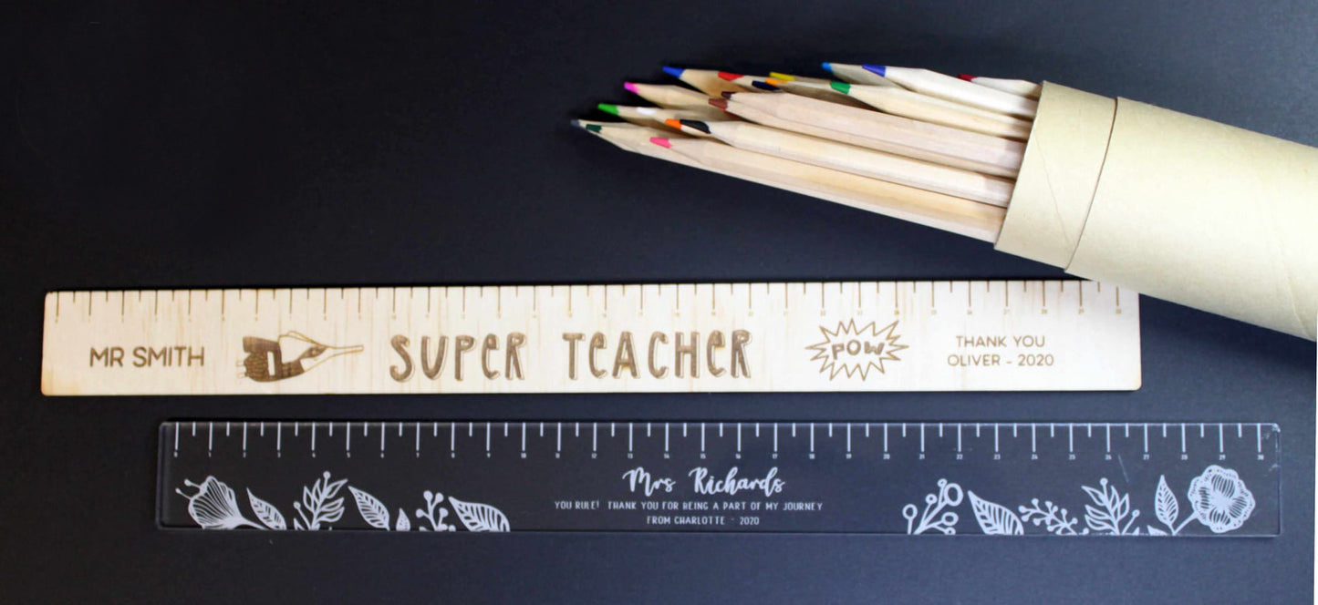 Teacher Gifts | Personalised Ruler