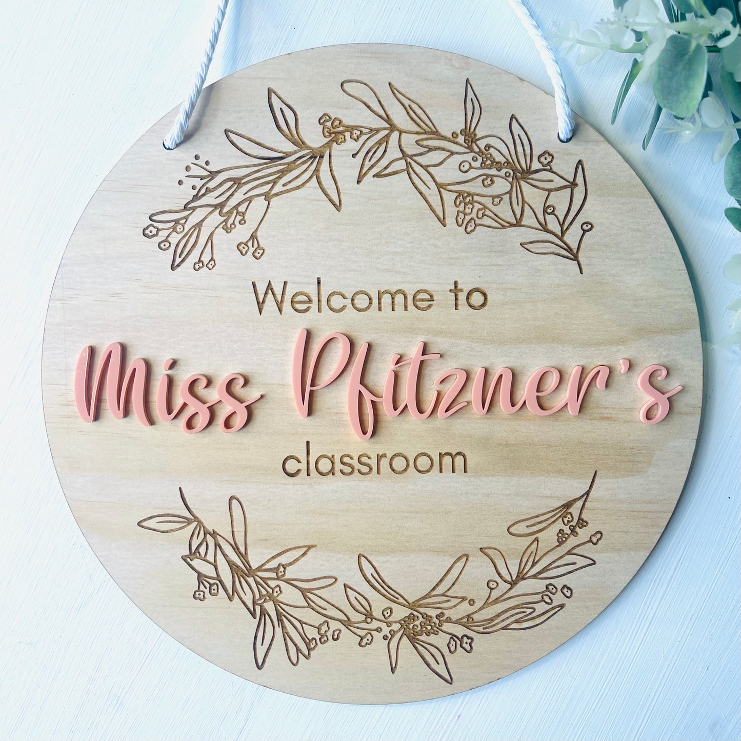 Teacher Gifts | Teacher's Plaque - Eucalyptus