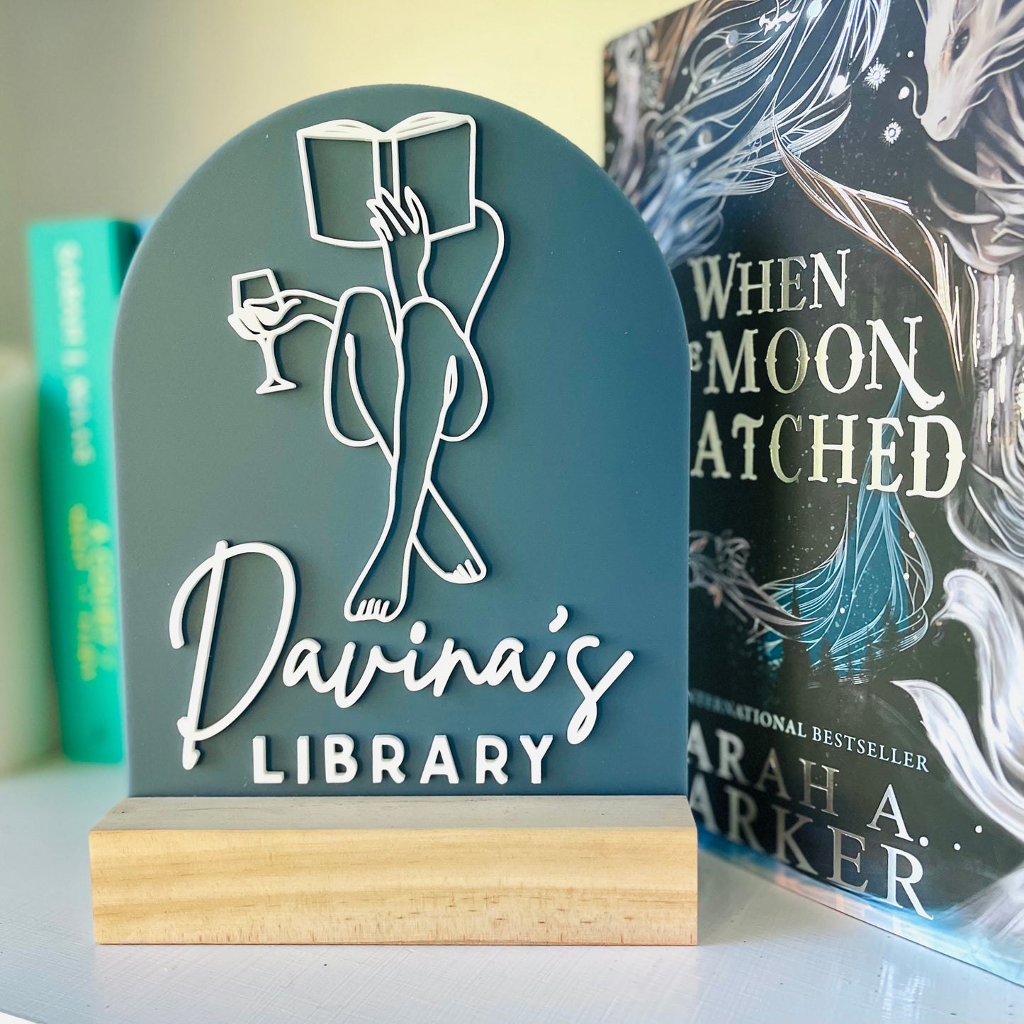 Library Sign | Book lover – Personalised Acrylic Arch
