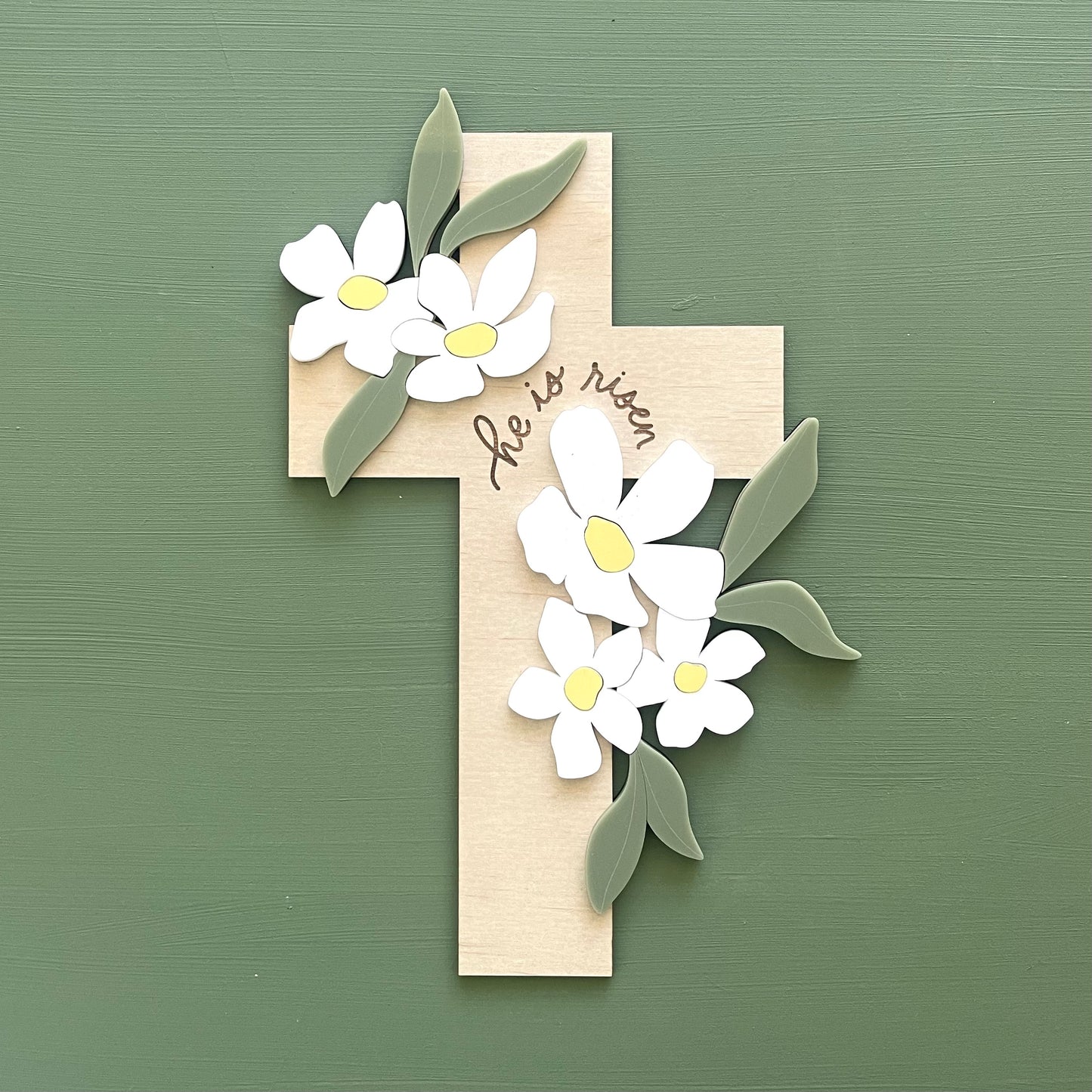 Easter & Religious | He is Risen Cross