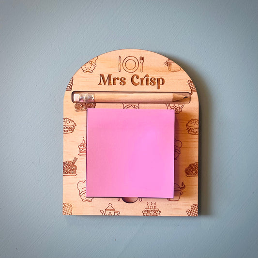 Teacher Gifts | Cooking Sticky Note Holder