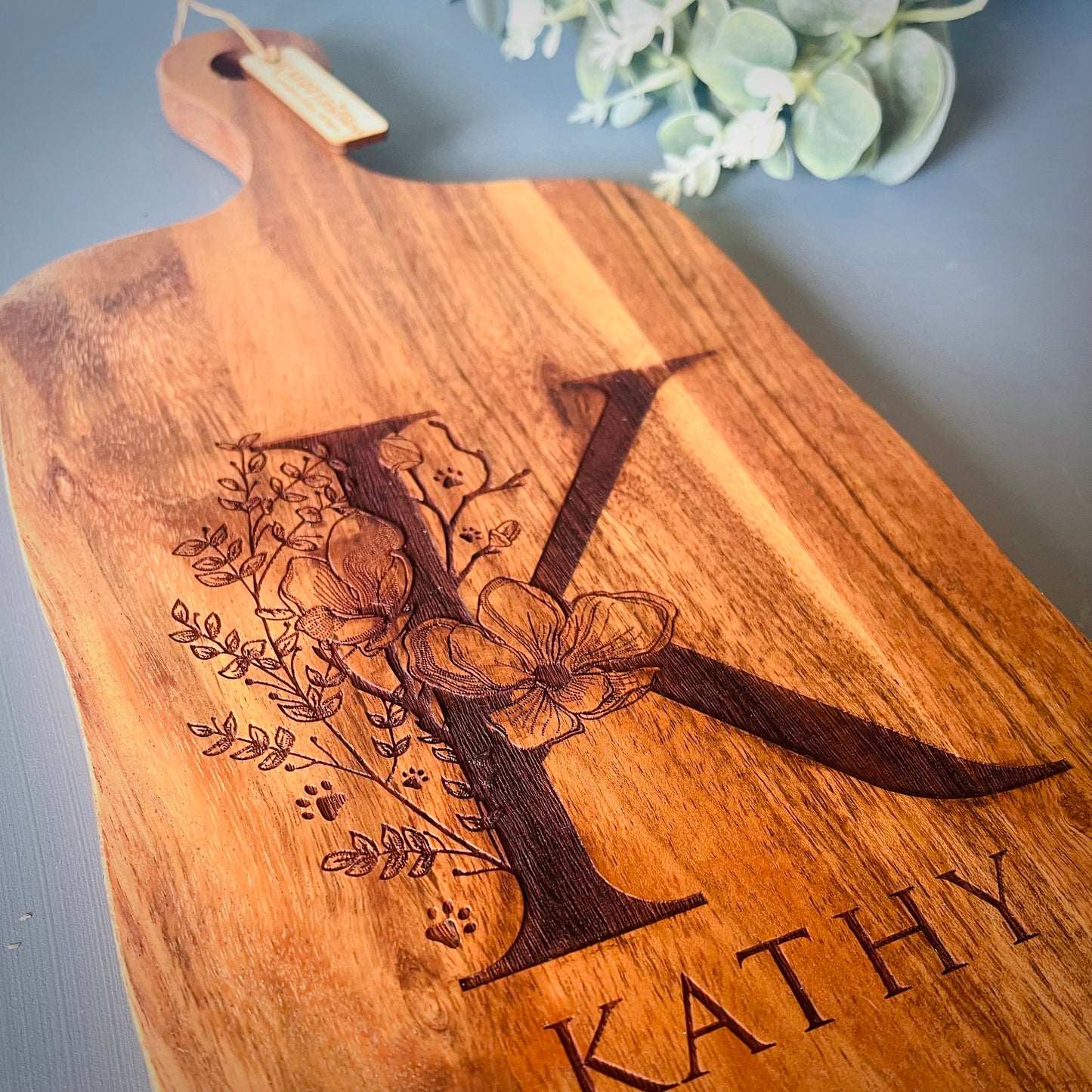 Gifts | Initial Engraved Wooden Board