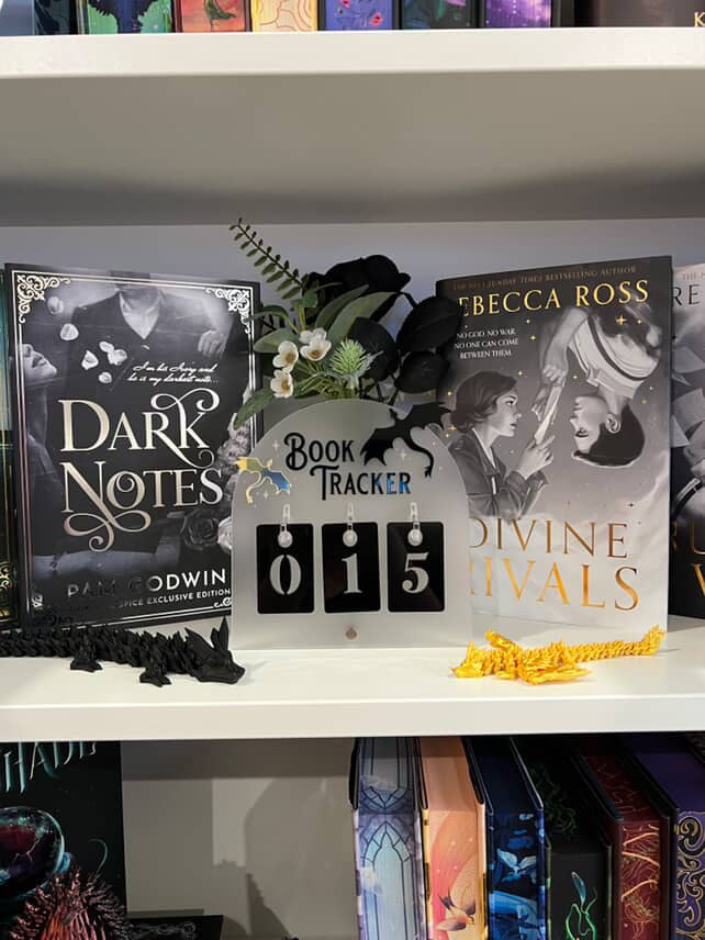 Dragon Book Tracker | Fantasy-Inspired Reading Counter with Hooks