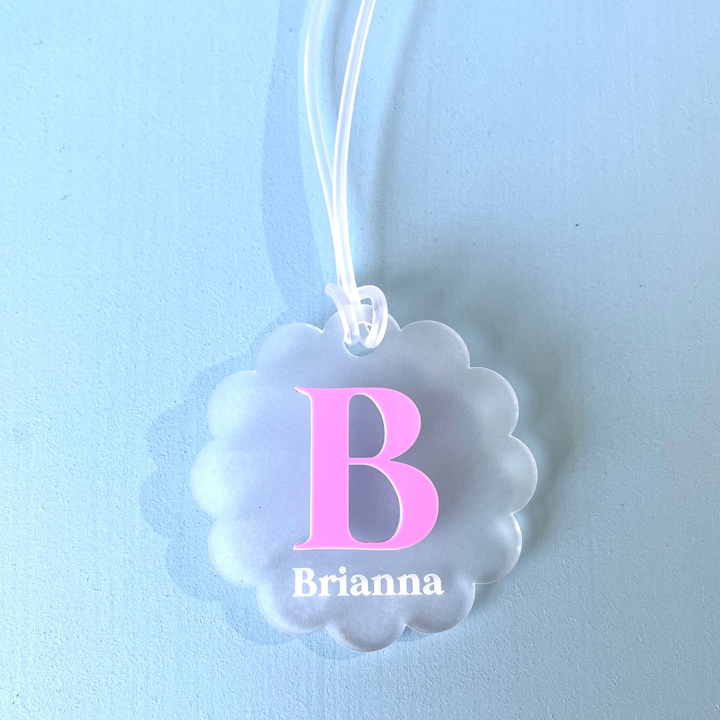 Kids | School Essentials | Initial Frosted Bag Tags