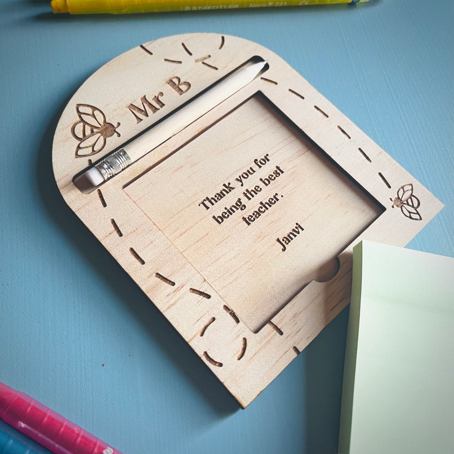 Teacher Gifts | Bees Sticky Note Holder