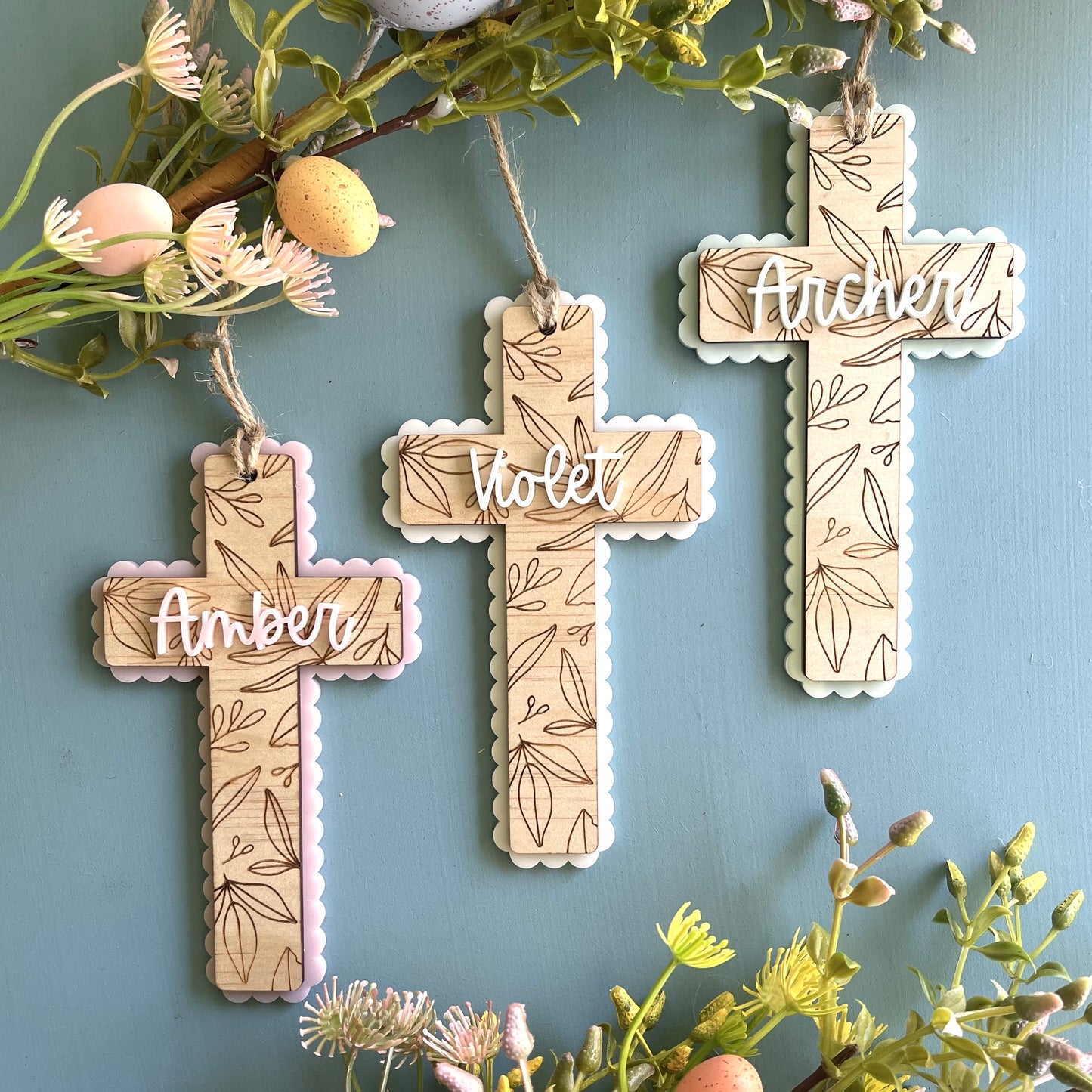 Easter & Religious | Cross Easter Basket Tags