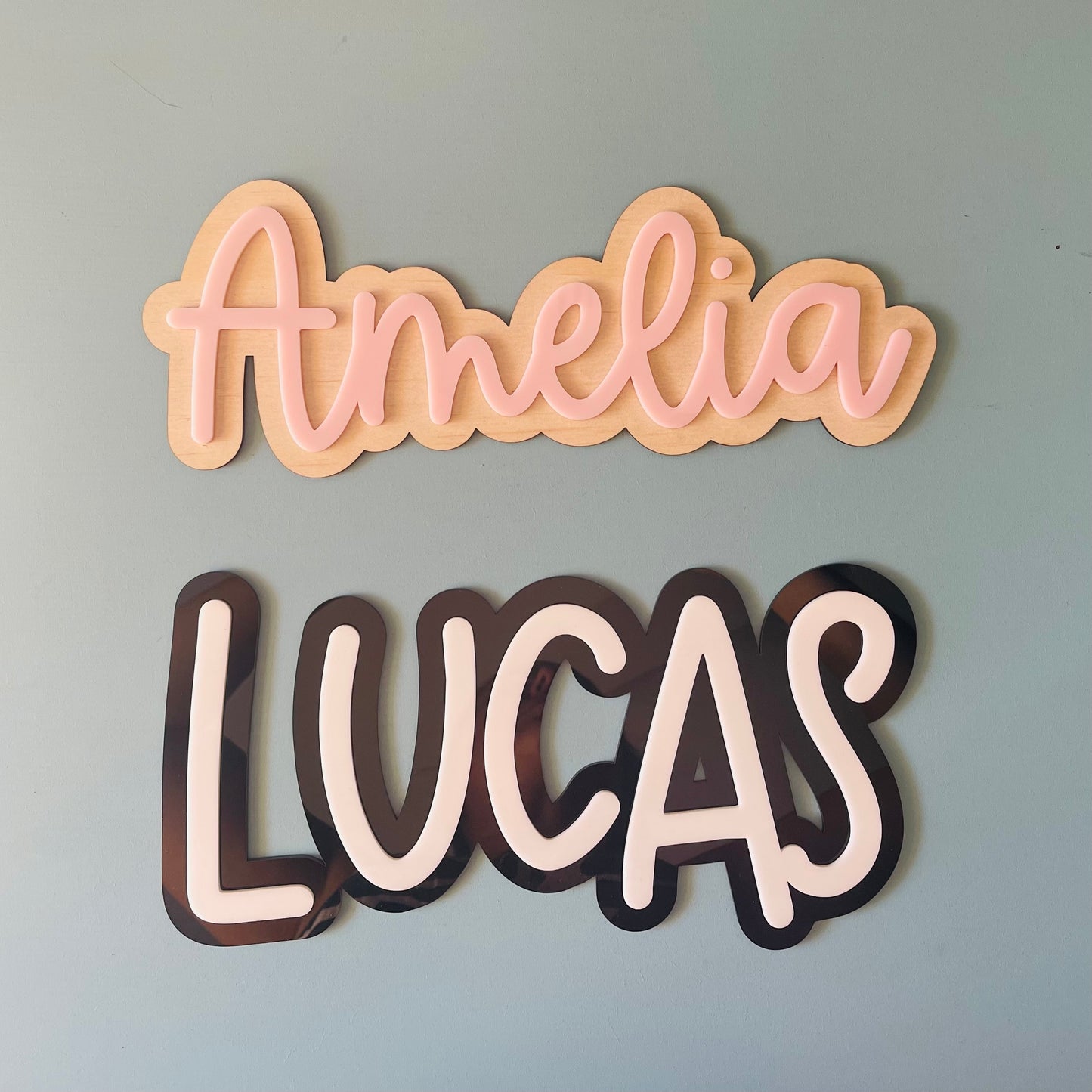 Layered Acrylic Name Plaque
