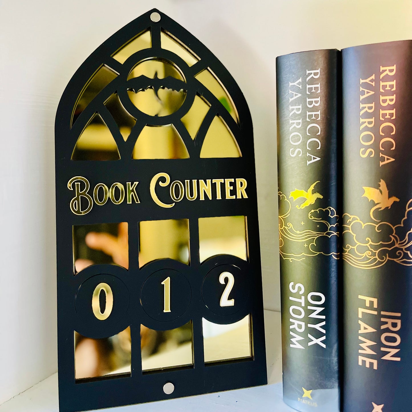 Dragon Book Tracker | Fantasy Book Counter | Romantasy Decor