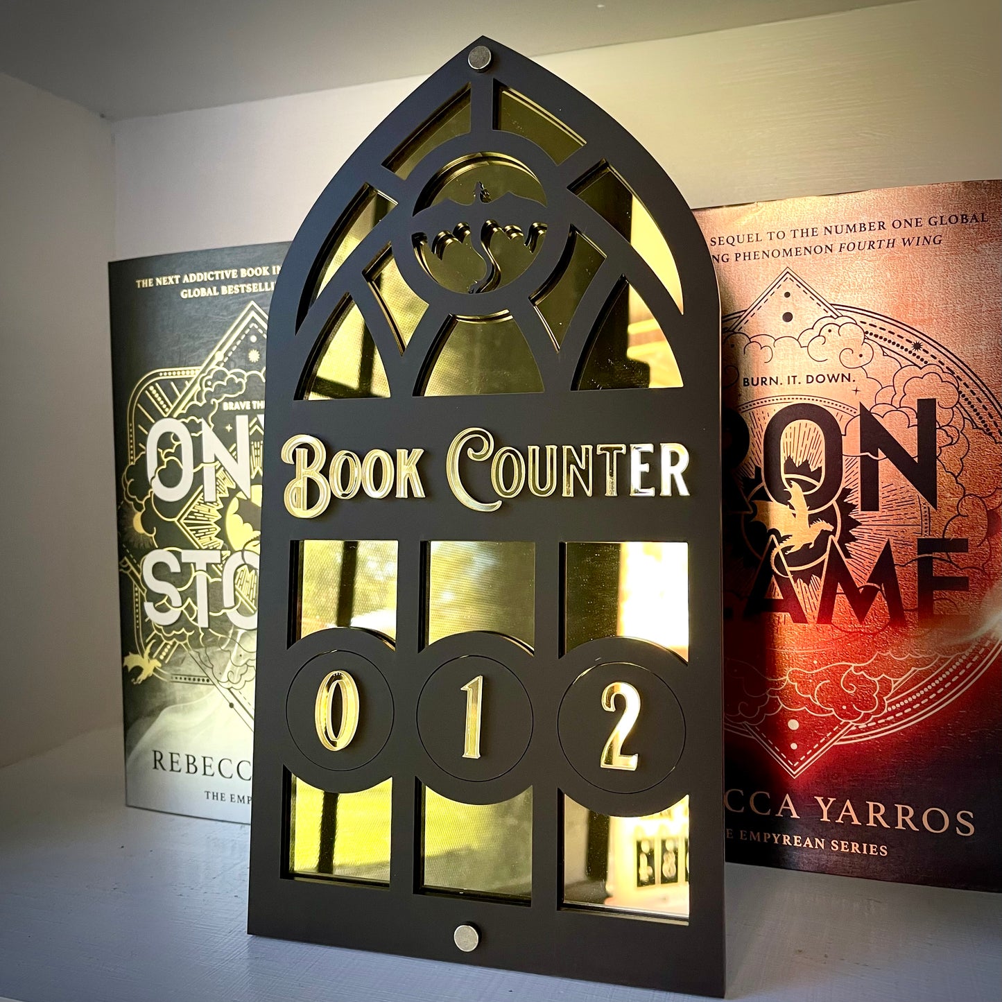 Dragon Book Tracker | Fantasy Book Counter | Romantasy Decor