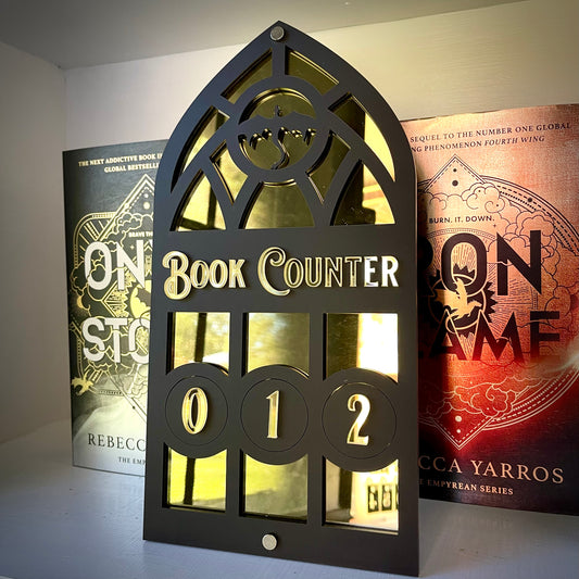 Dragon Book Tracker | Fantasy Book Counter | Romantasy Decor