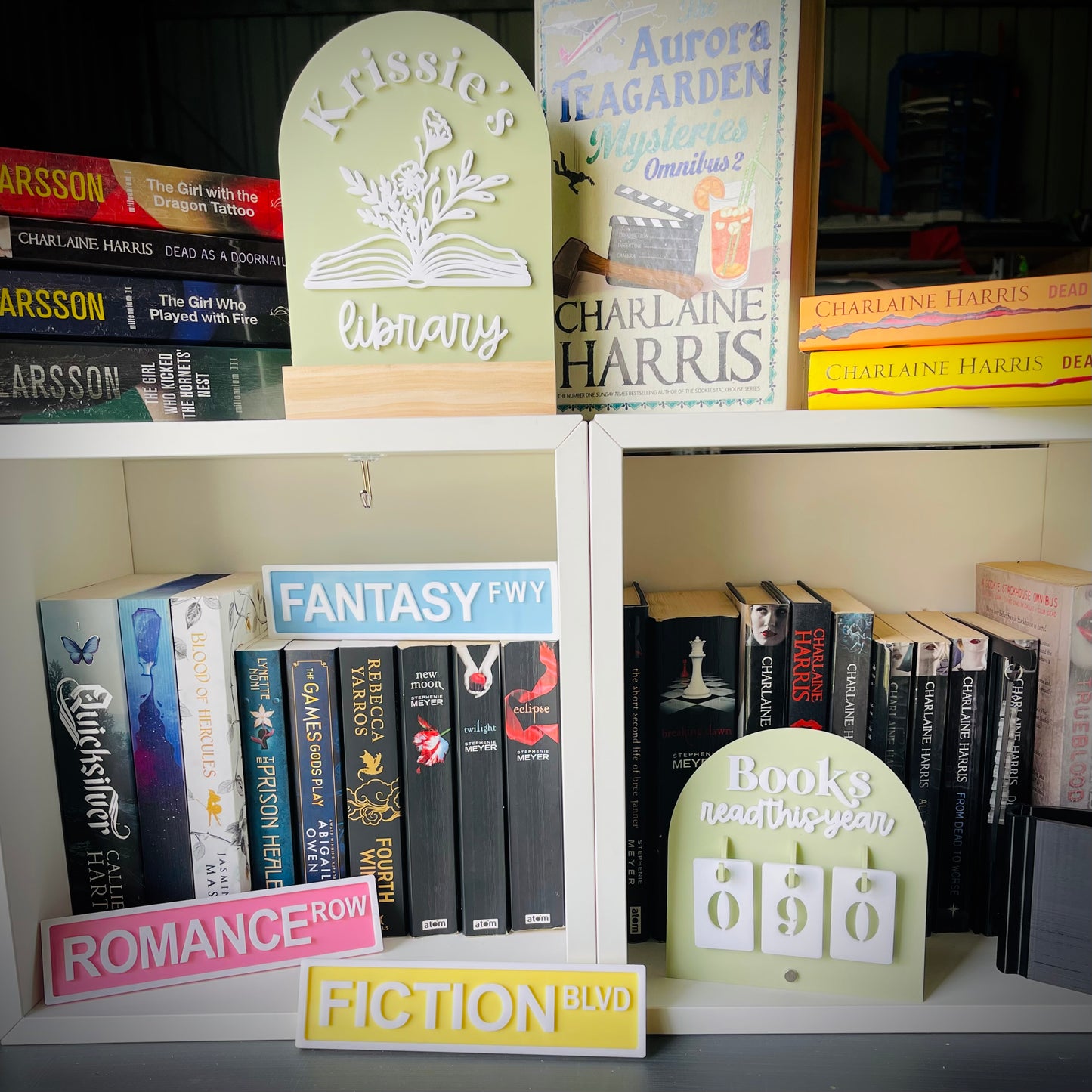Library Sign | Book & Blooms - Personalised Acrylic Arch