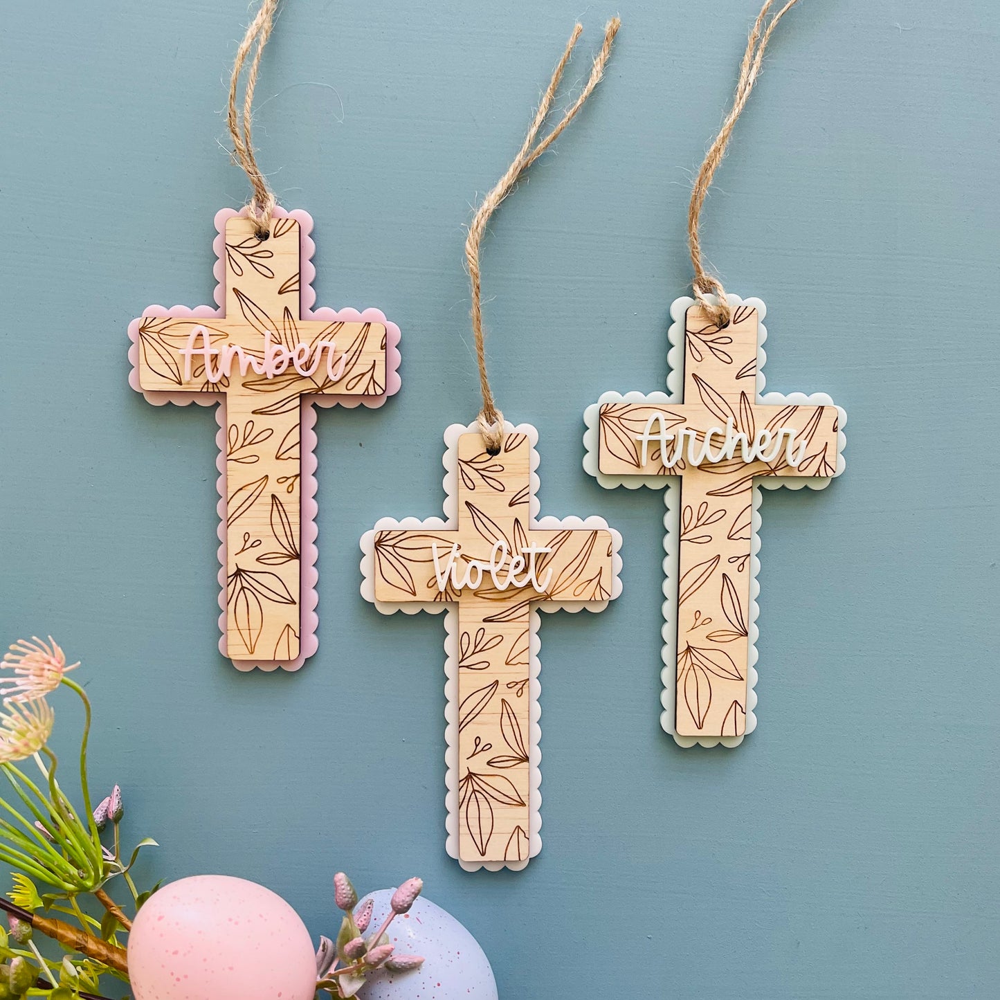 Easter & Religious | Cross Easter Basket Tags