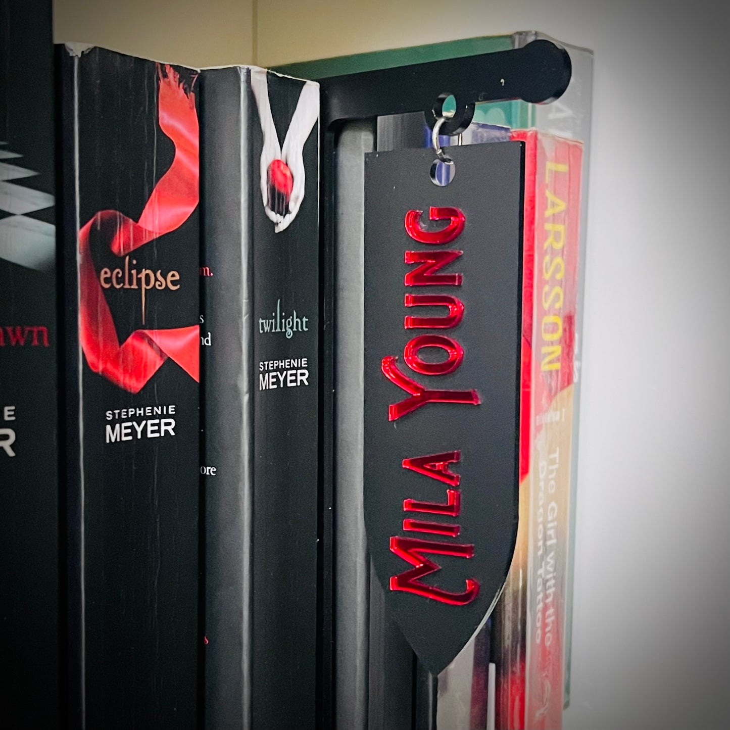 Book Tavern Sign | Medieval Gothic Fantasy Style | Acrylic Shelf Label for Book Organisation