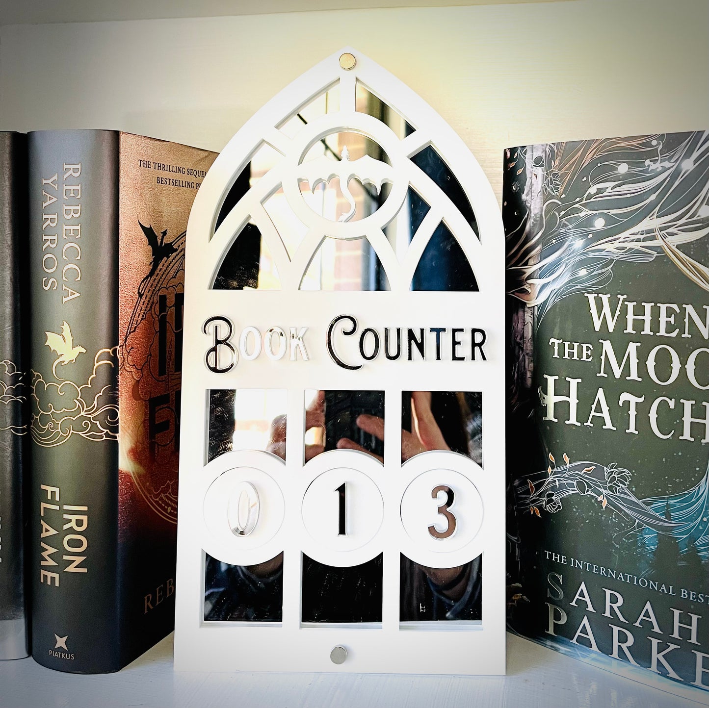 Dragon Book Tracker | Fantasy Book Counter | Romantasy Decor