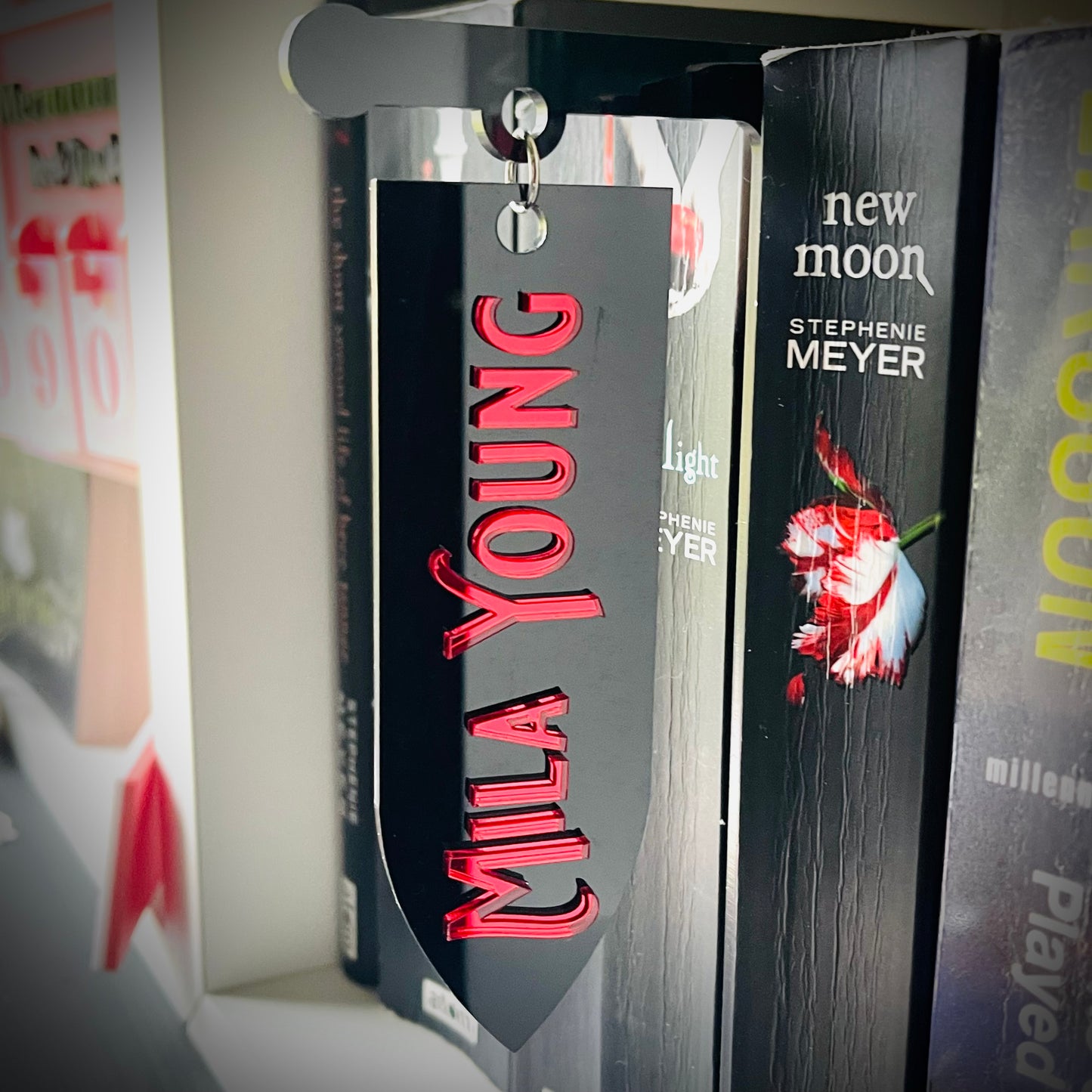 Book Tavern Sign | Medieval Gothic Fantasy Style | Acrylic Shelf Label for Book Organisation