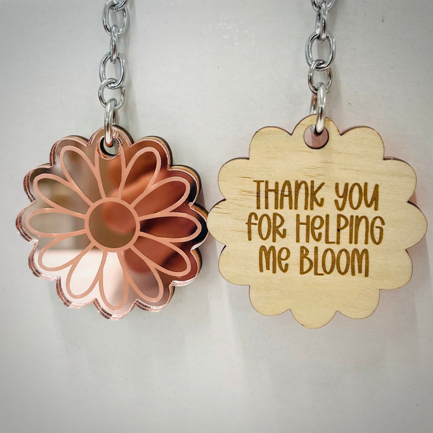 Teacher & Educator Gift | Flower Keyring