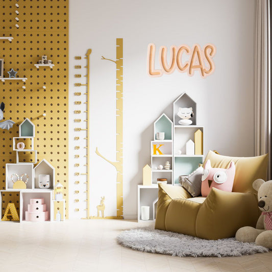 Kids | Layered Acrylic & Plywood Name Plaque