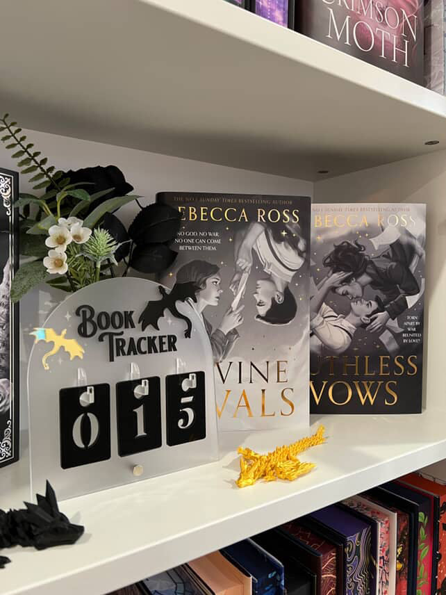 Dragon Book Tracker | Fantasy-Inspired Reading Counter with Hooks