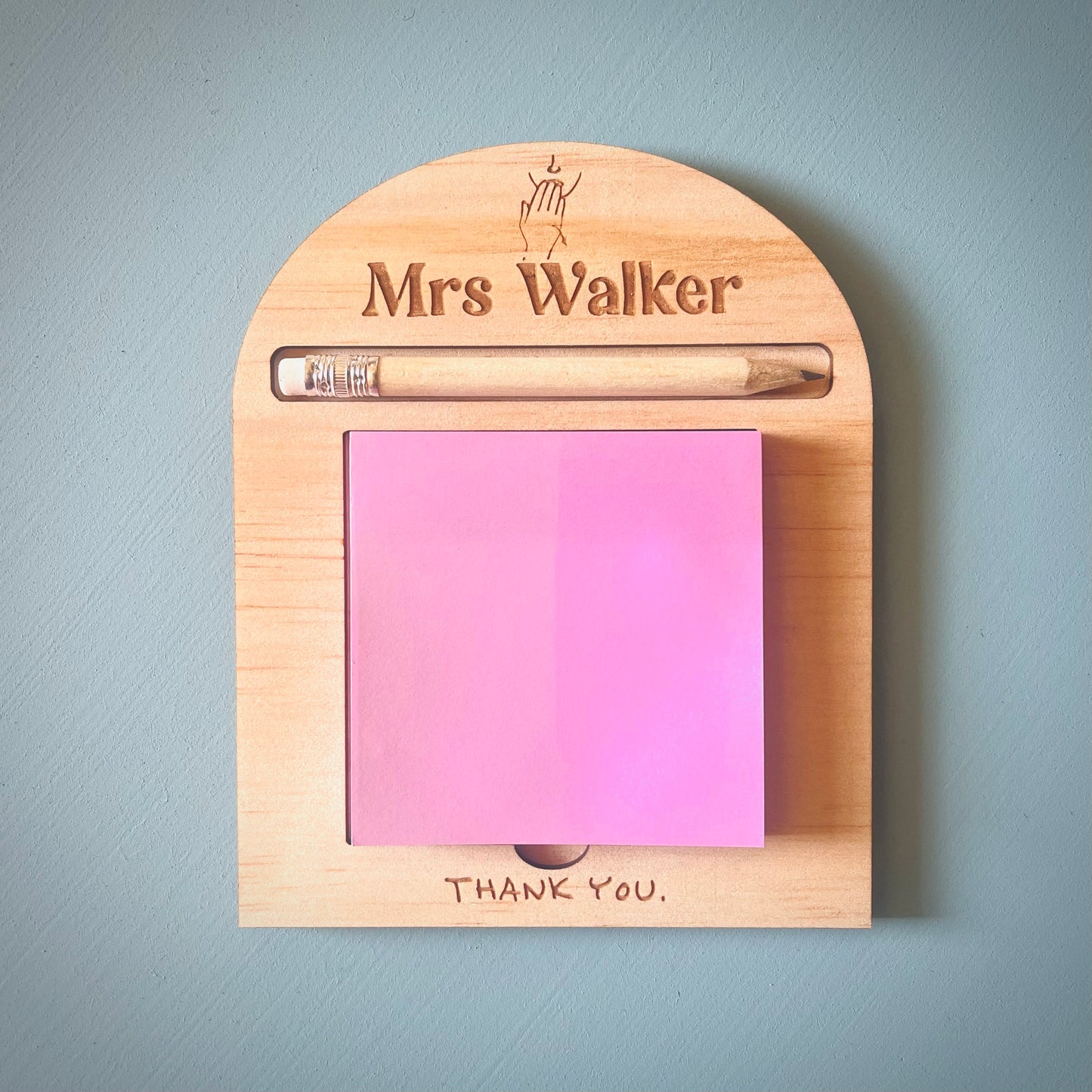 Teacher Gifts | Auslan Sticky Note Holder