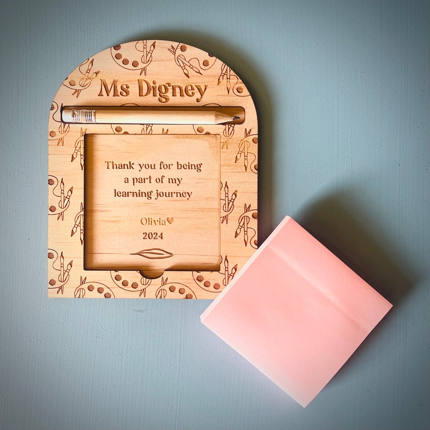 Teacher Gifts | Art Sticky Note Holder