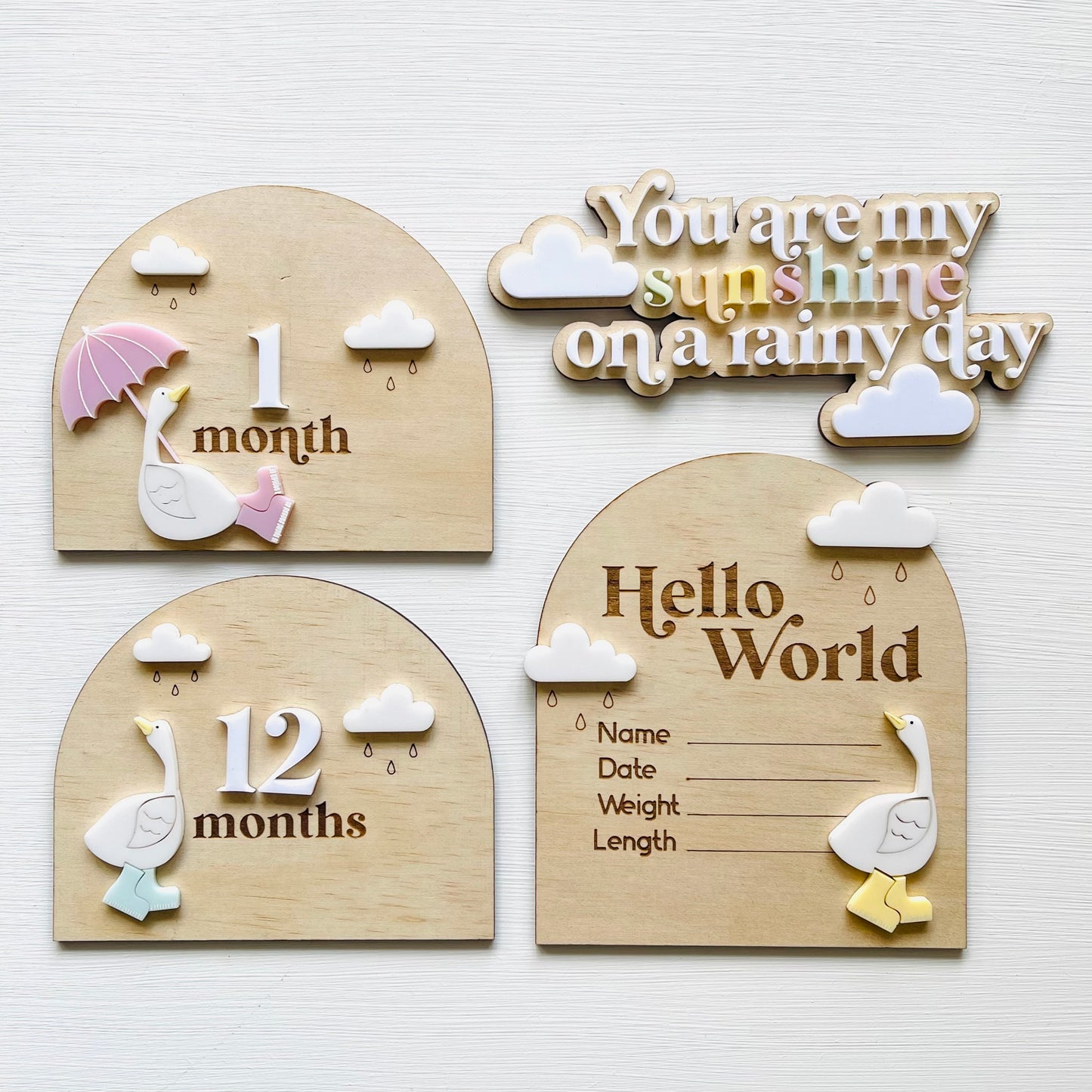 Kids & Babies l Little Goose Collection l Your Are My Sunshine Cutout Plaque