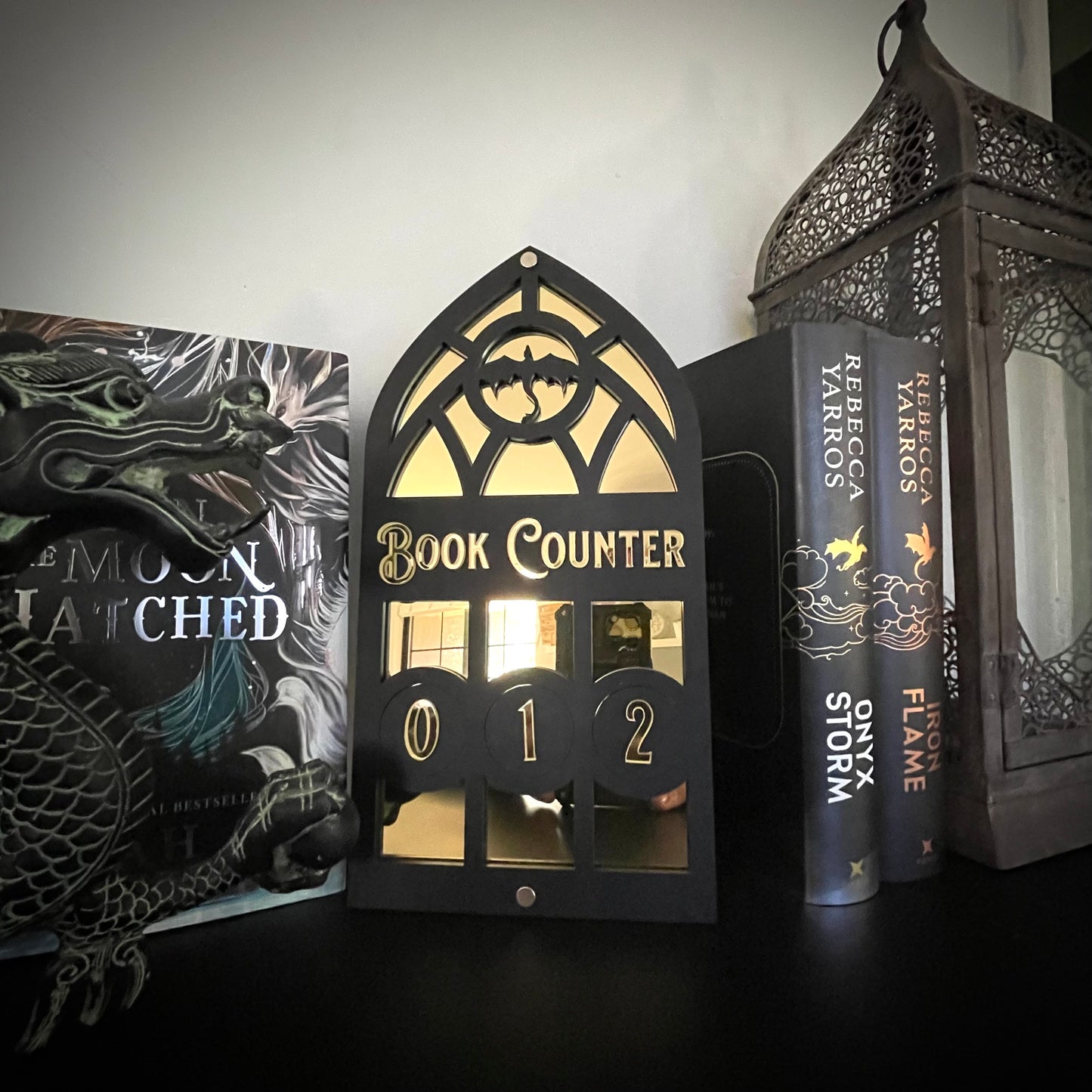 Dragon Book Tracker | Fantasy Book Counter | Romantasy Decor