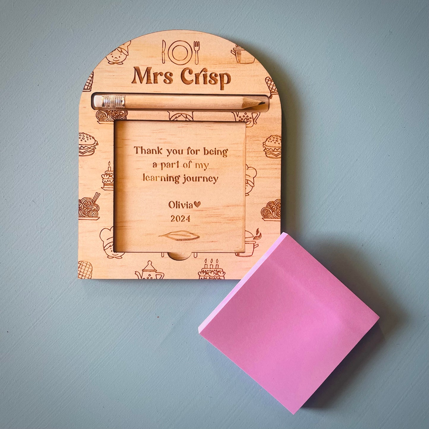 Teacher Gifts | Cooking Sticky Note Holder