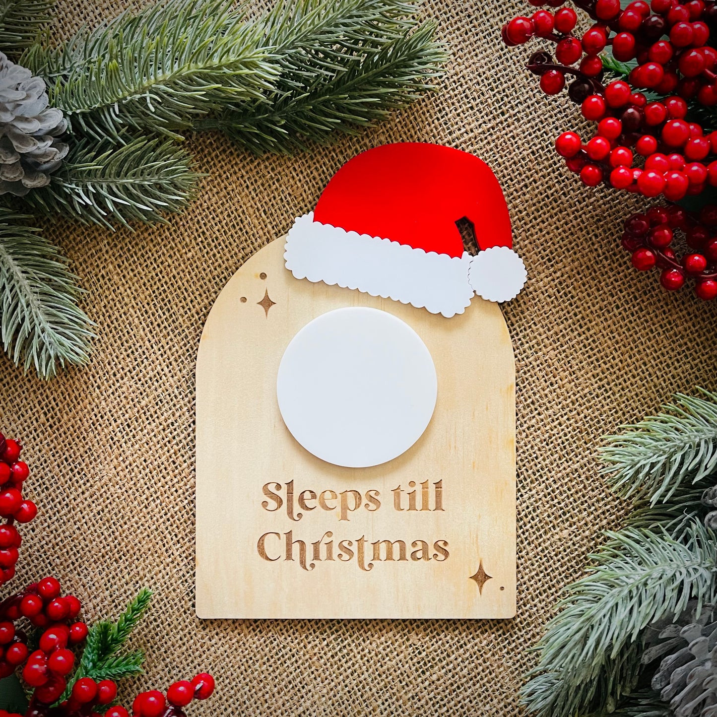 Christmas | Countdown to Christmas (Santa Hat Design)