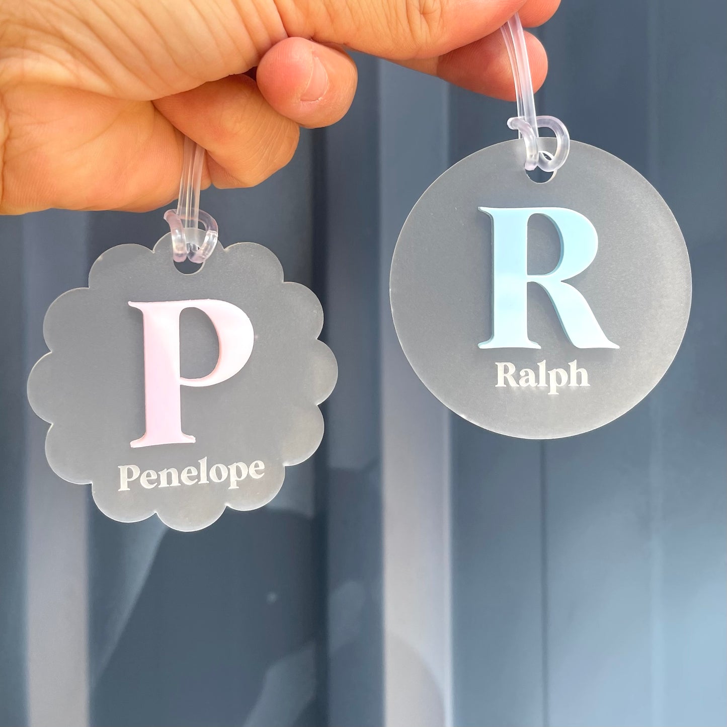 Kids | School Essentials | Initial Frosted Bag Tags