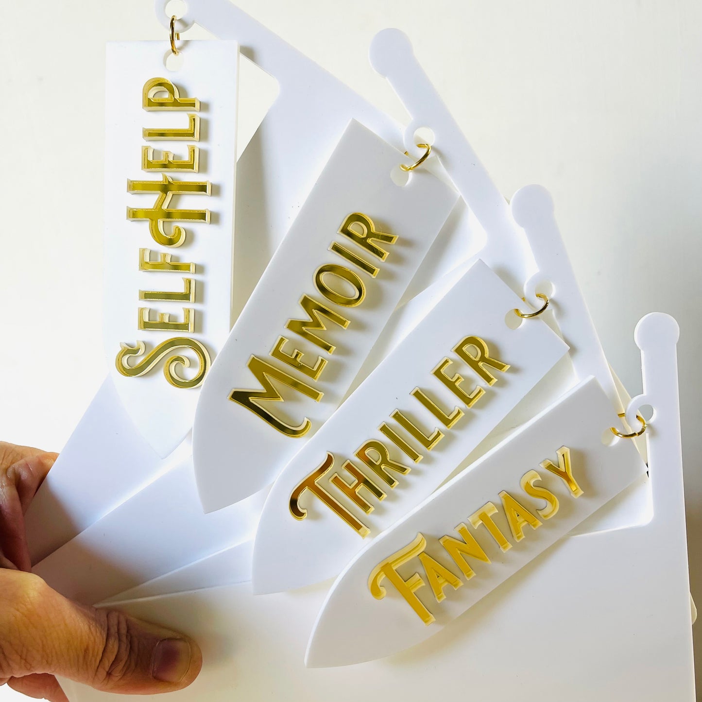 Book Tavern Sign | Medieval Gothic Fantasy Style | Acrylic Shelf Label for Book Organisation