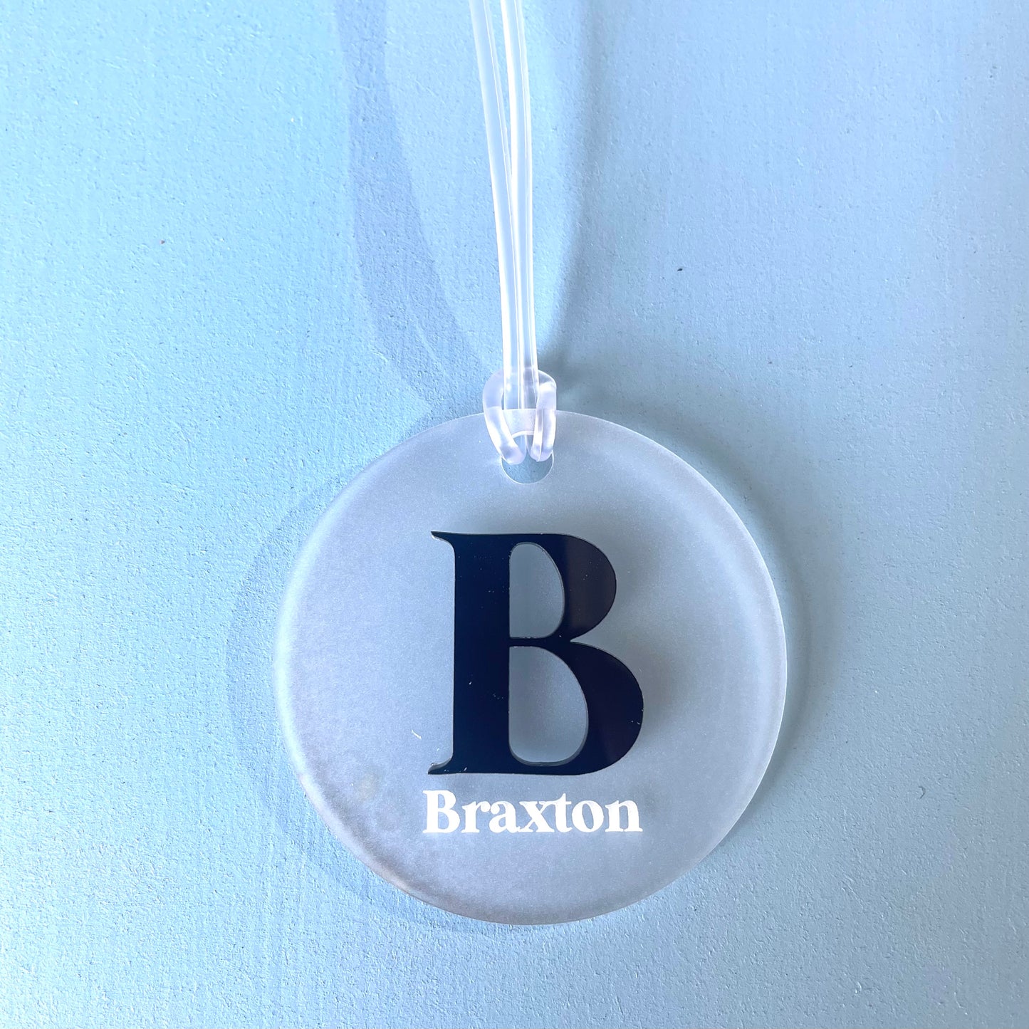 Kids | School Essentials | Initial Frosted Bag Tags