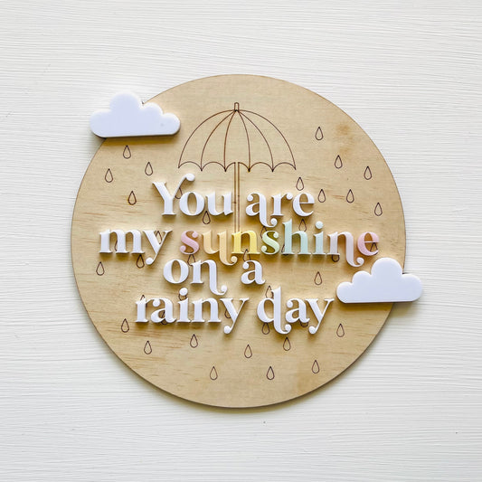 Kids & Babies | Little Goose Collection | You Are My Sunshine Round Plaque