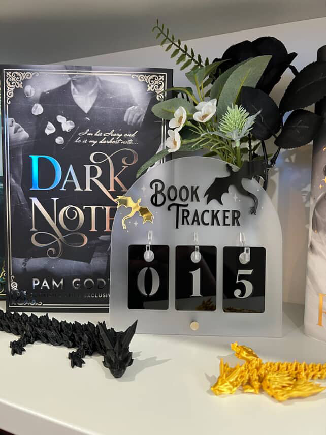 Dragon Book Tracker | Fantasy-Inspired Reading Counter with Hooks
