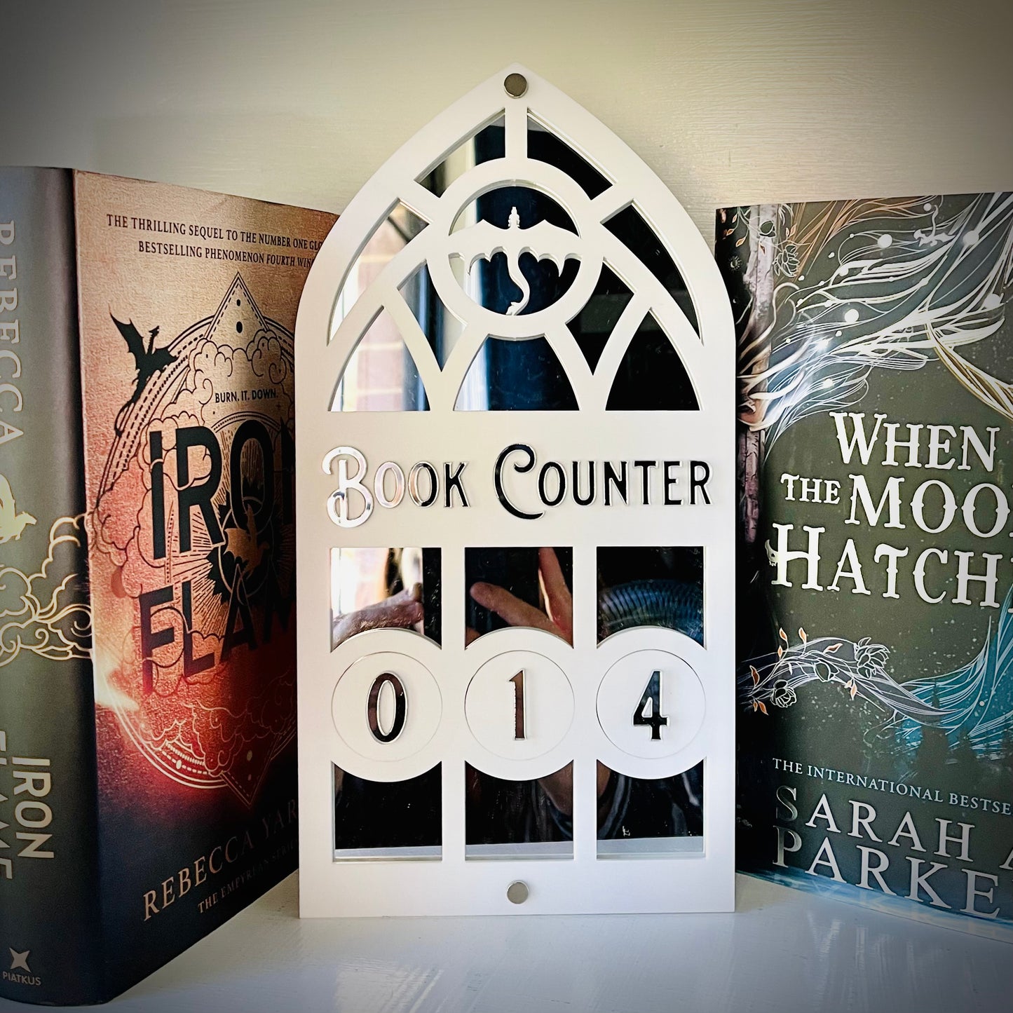 Dragon Book Tracker | Fantasy Book Counter | Romantasy Decor