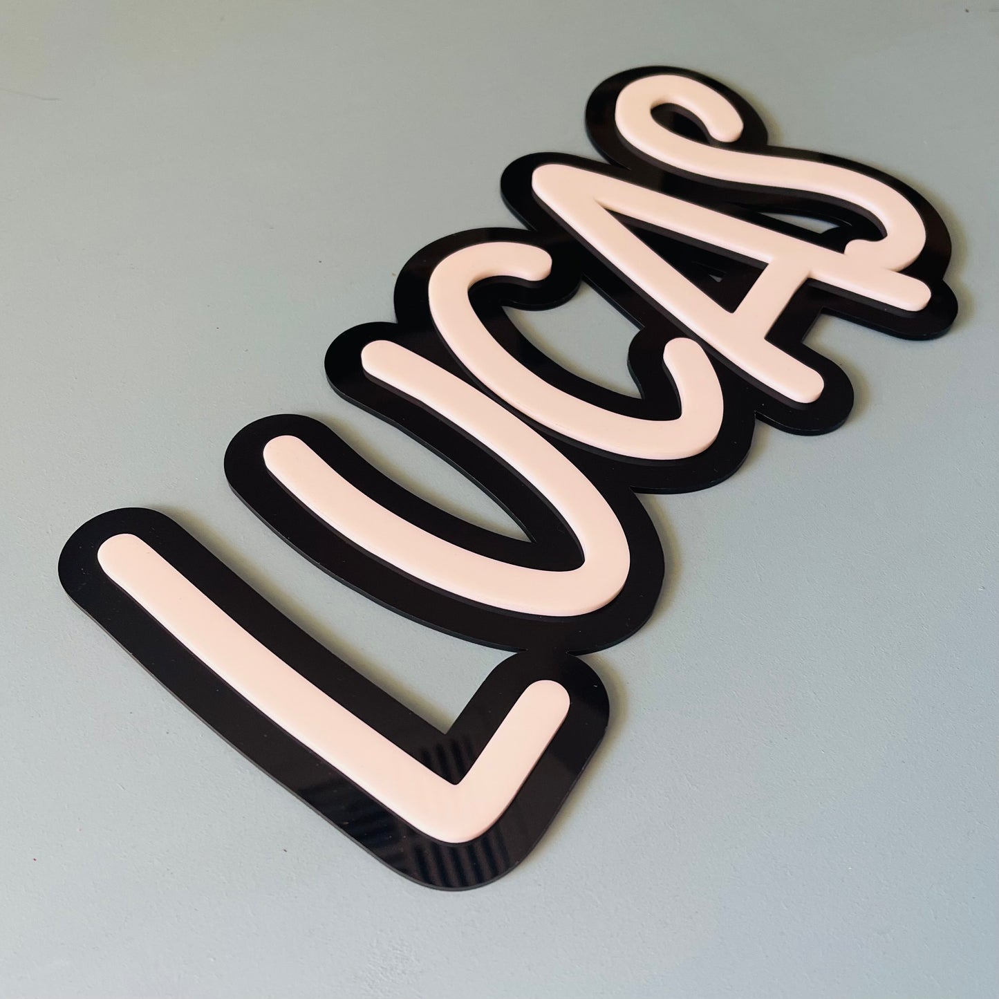 Layered Acrylic Name Plaque