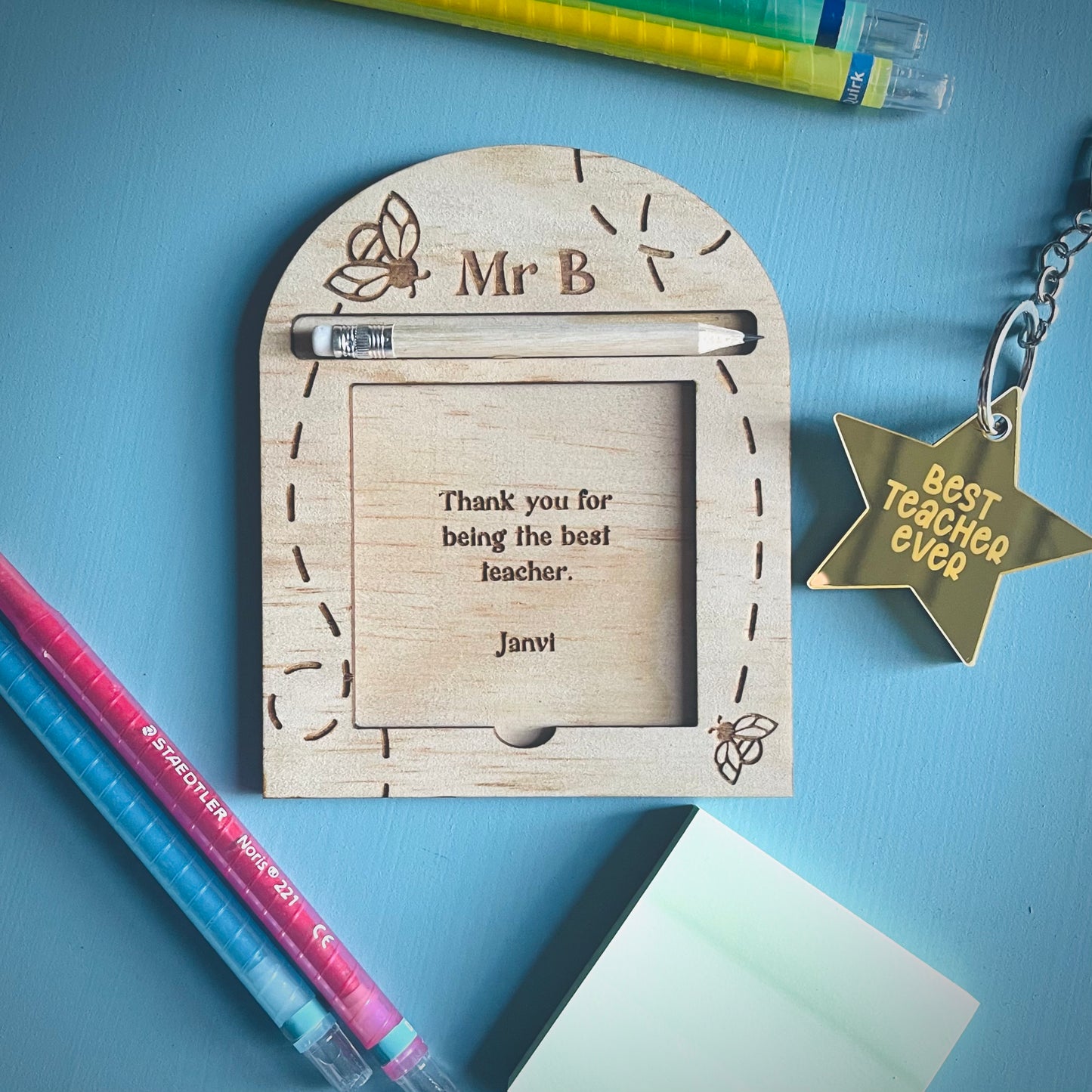 Teacher Gifts | Bees Sticky Note Holder