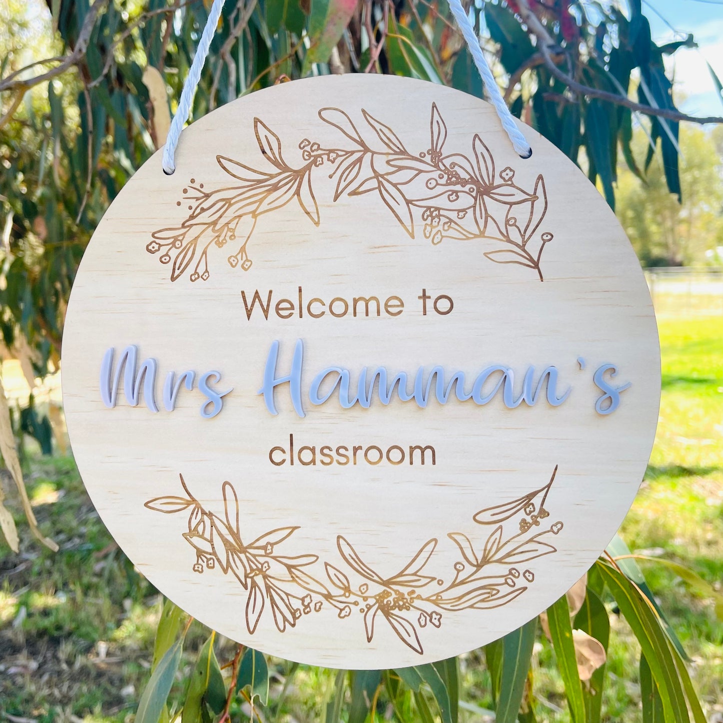 Teacher Gifts | Teacher's Plaque - Eucalyptus