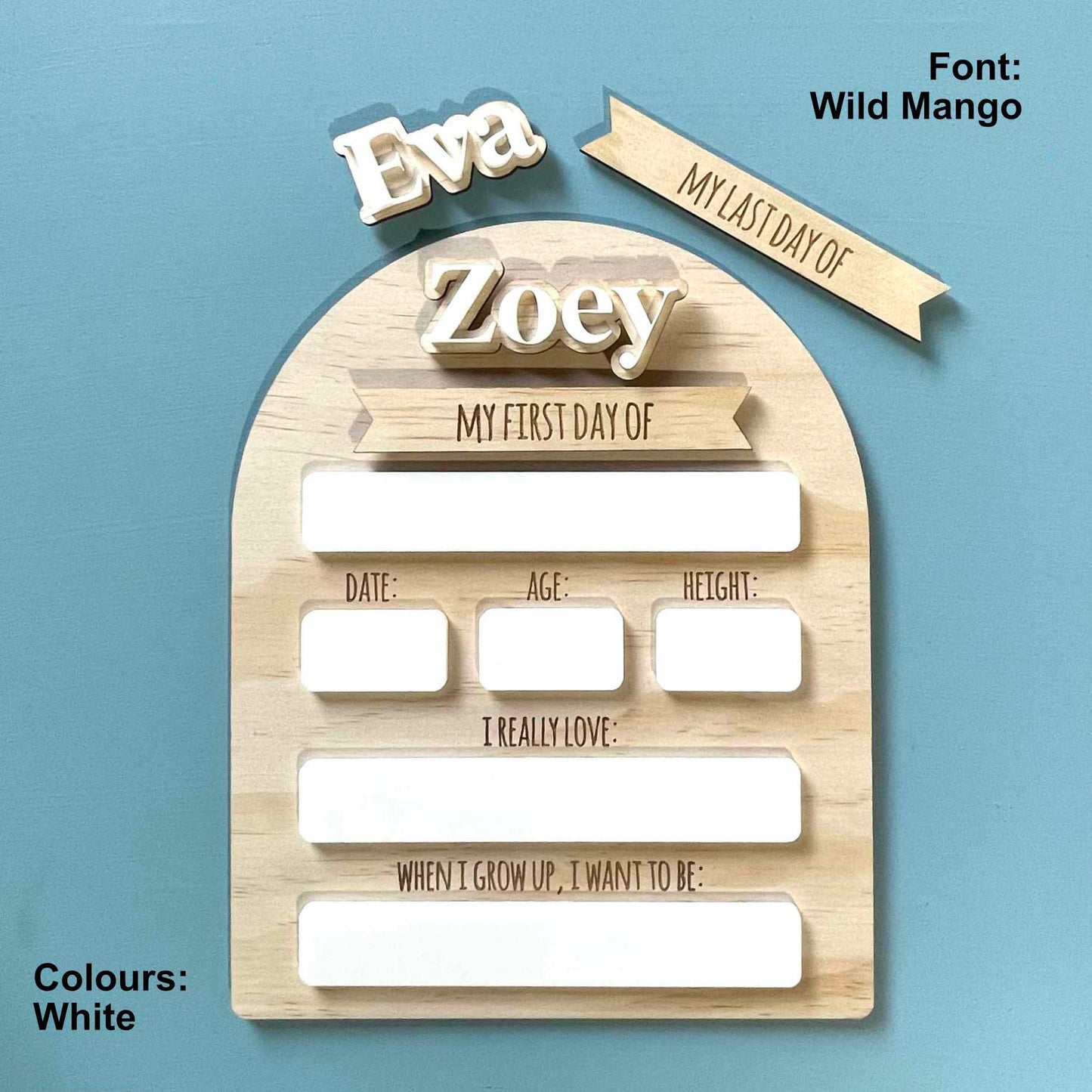 Kids | School Essentials | First Day of School Boards