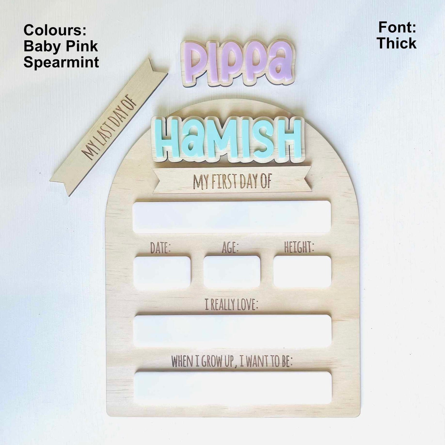 Kids | School Essentials | First Day of School Boards