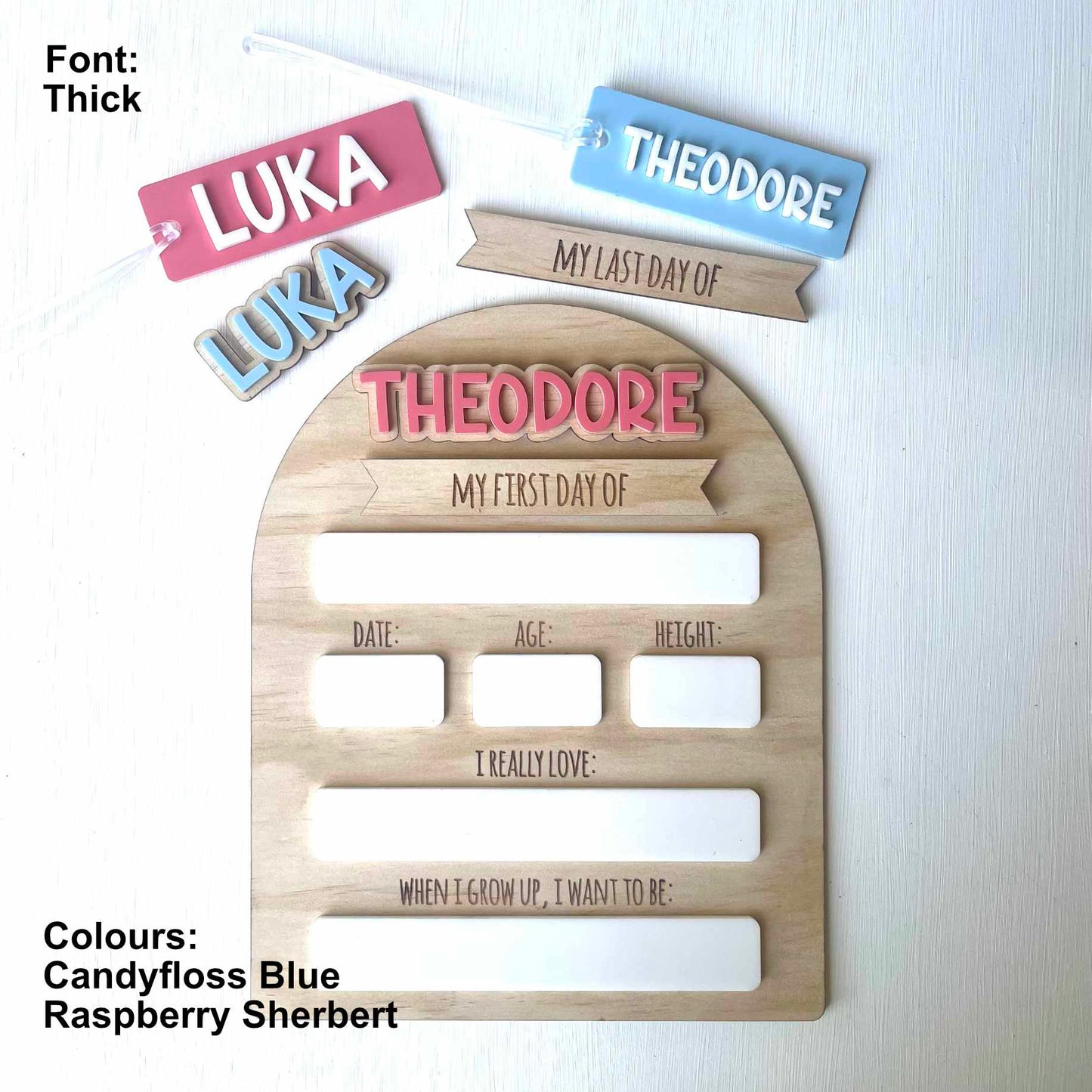 Kids | School Essentials | First Day of School Boards