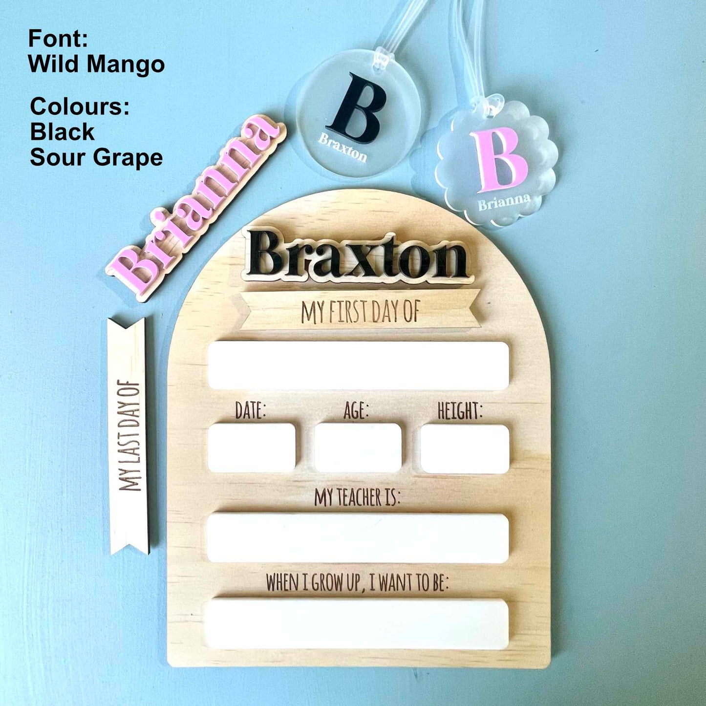 Kids | School Essentials | First Day of School Boards