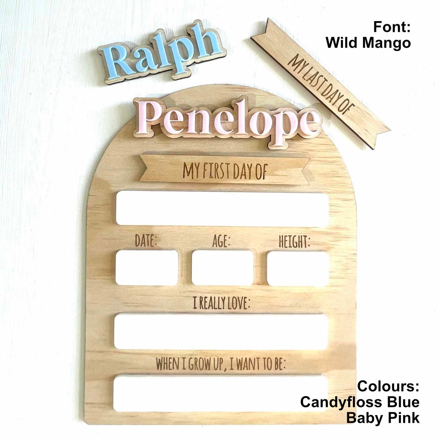 Kids | School Essentials | First Day of School Boards