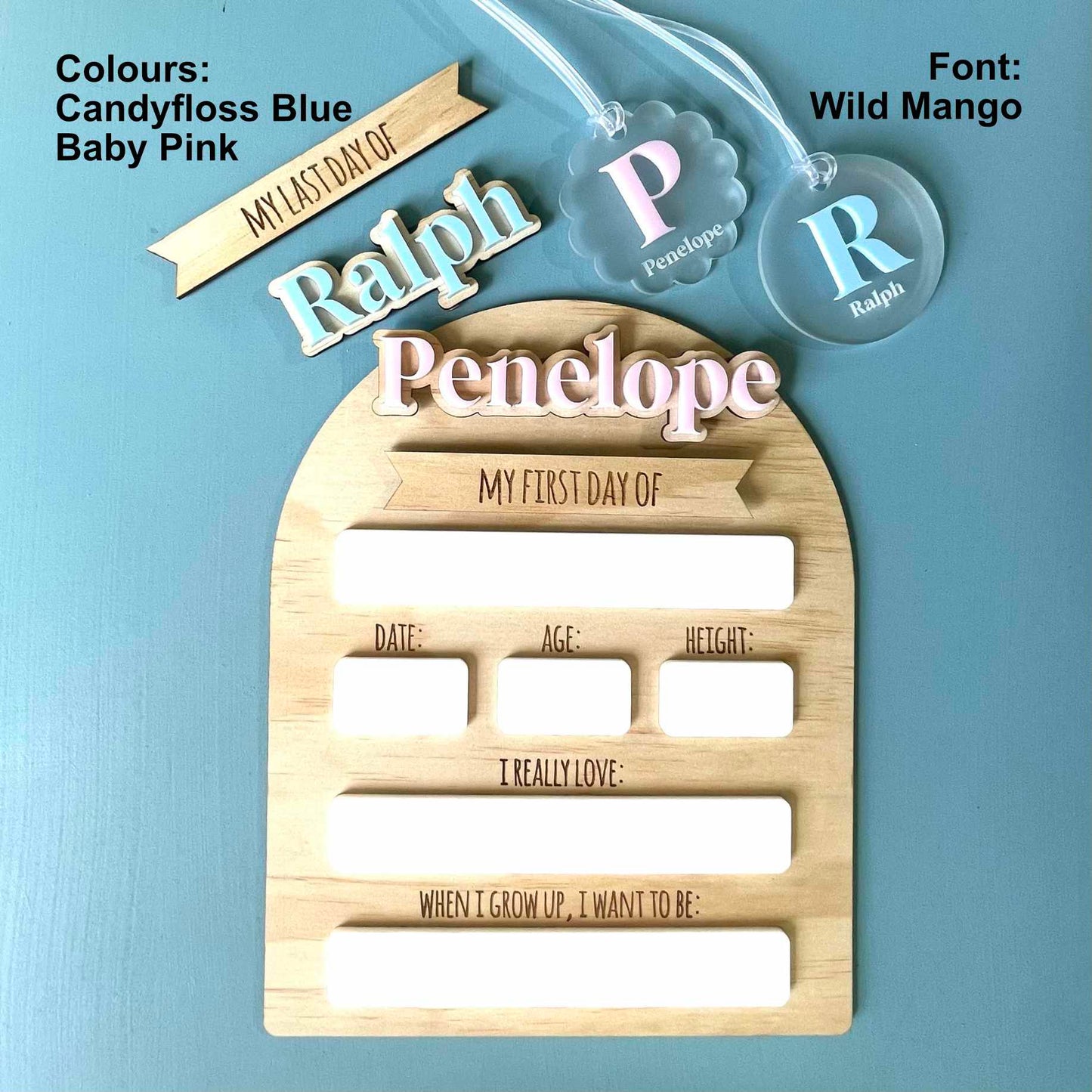 Kids | School Essentials | First Day of School Boards