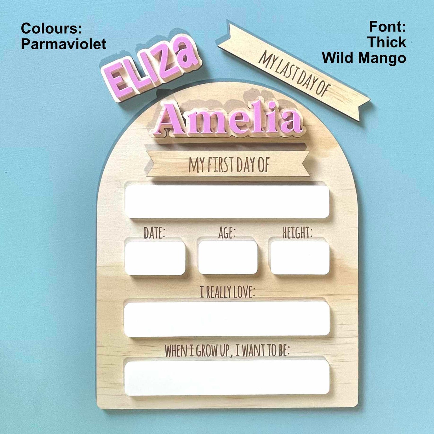 Kids | School Essentials | First Day of School Boards