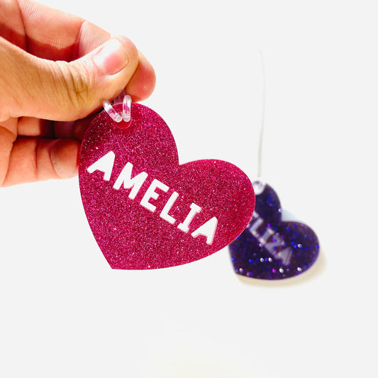 Heart Bag Tag Girls