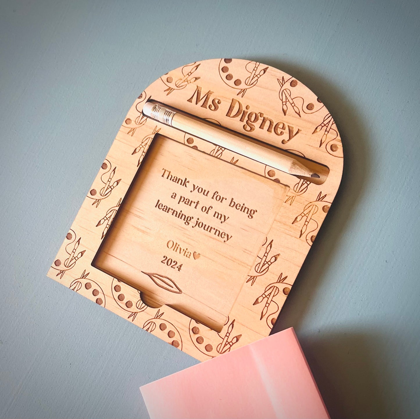 Teacher Gifts | Art Sticky Note Holder