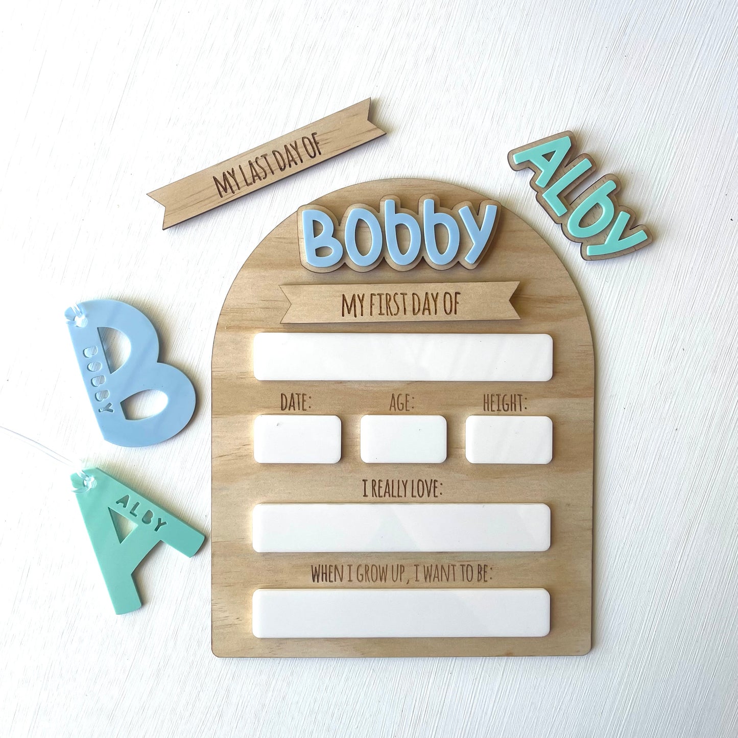 Kids | School Essentials | Initial Bag Tag